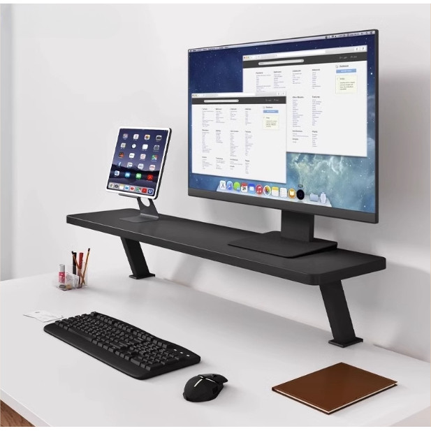 Clamp-On Monitor Riser Desktop Desk Riser Height Increase Rack Non ...