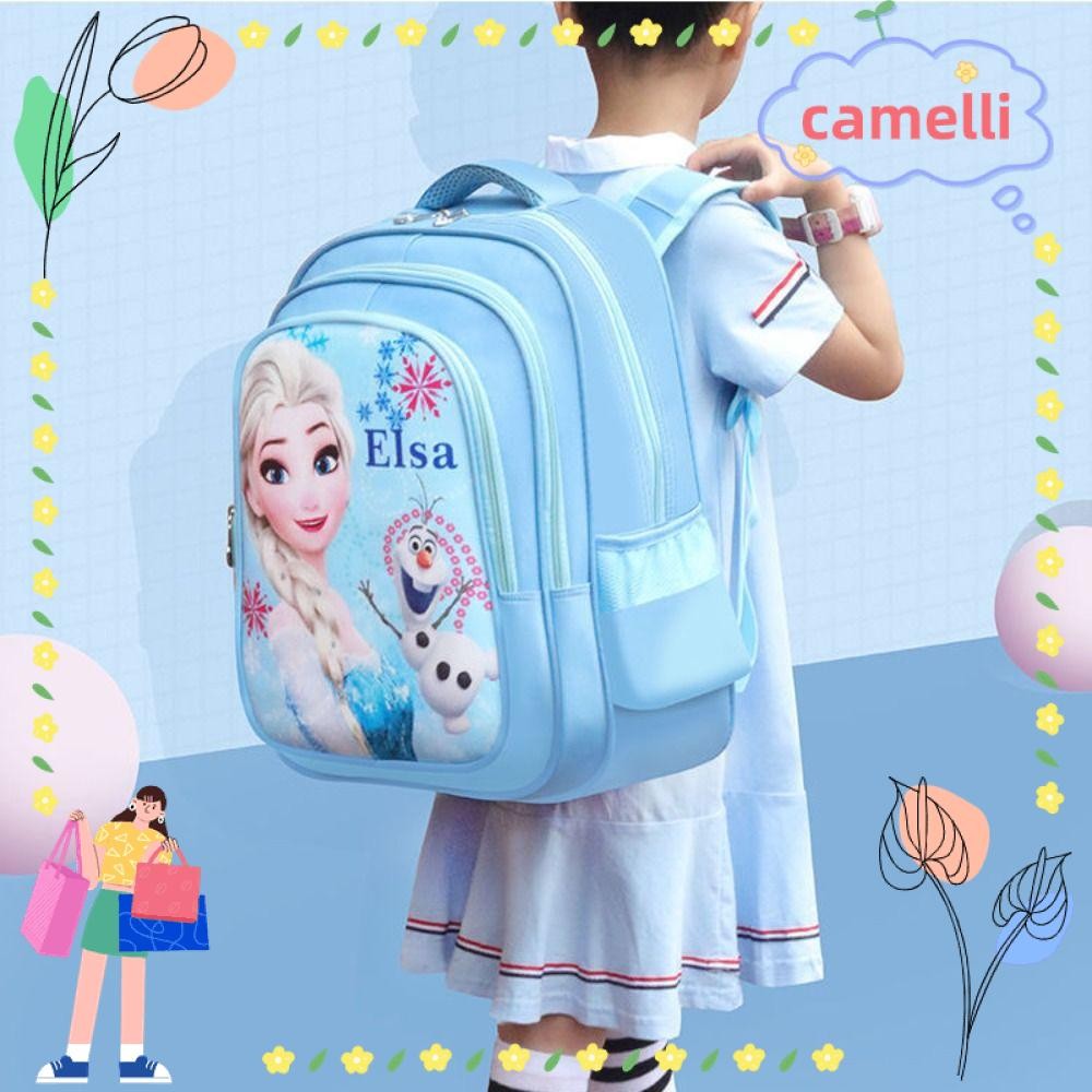 CAMELLI Kids Backpack Frozen Elsa Fairy Tale Cartoon Ridge Protection ...