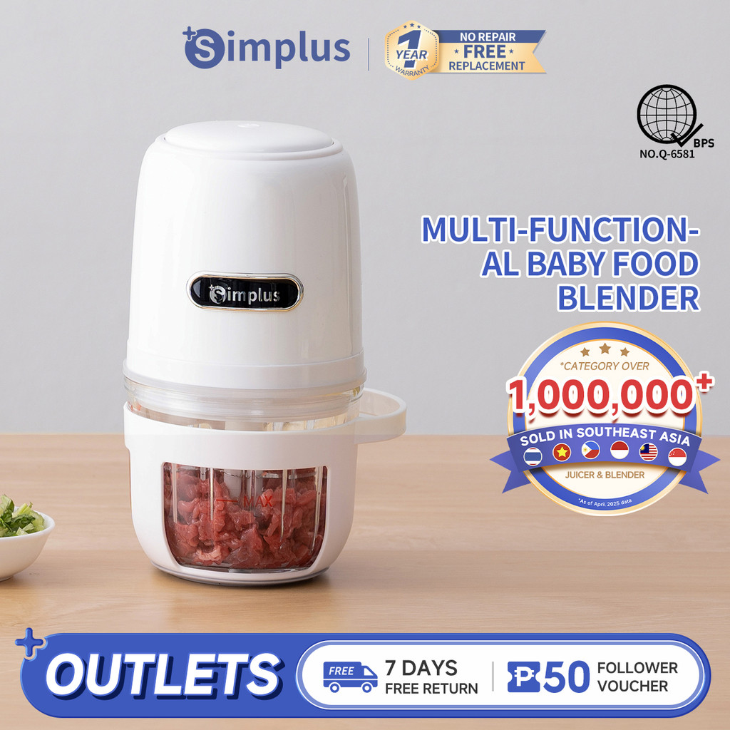 Simplus Electric Meat Grinder Baby Food Blender Food Chopper ...