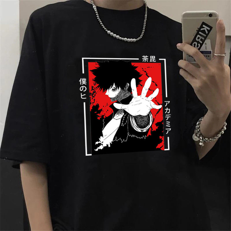 T-shirt My Hero Academia - Personnages Endeavor, Dabi, Bakugo - Taille S à 5XL
