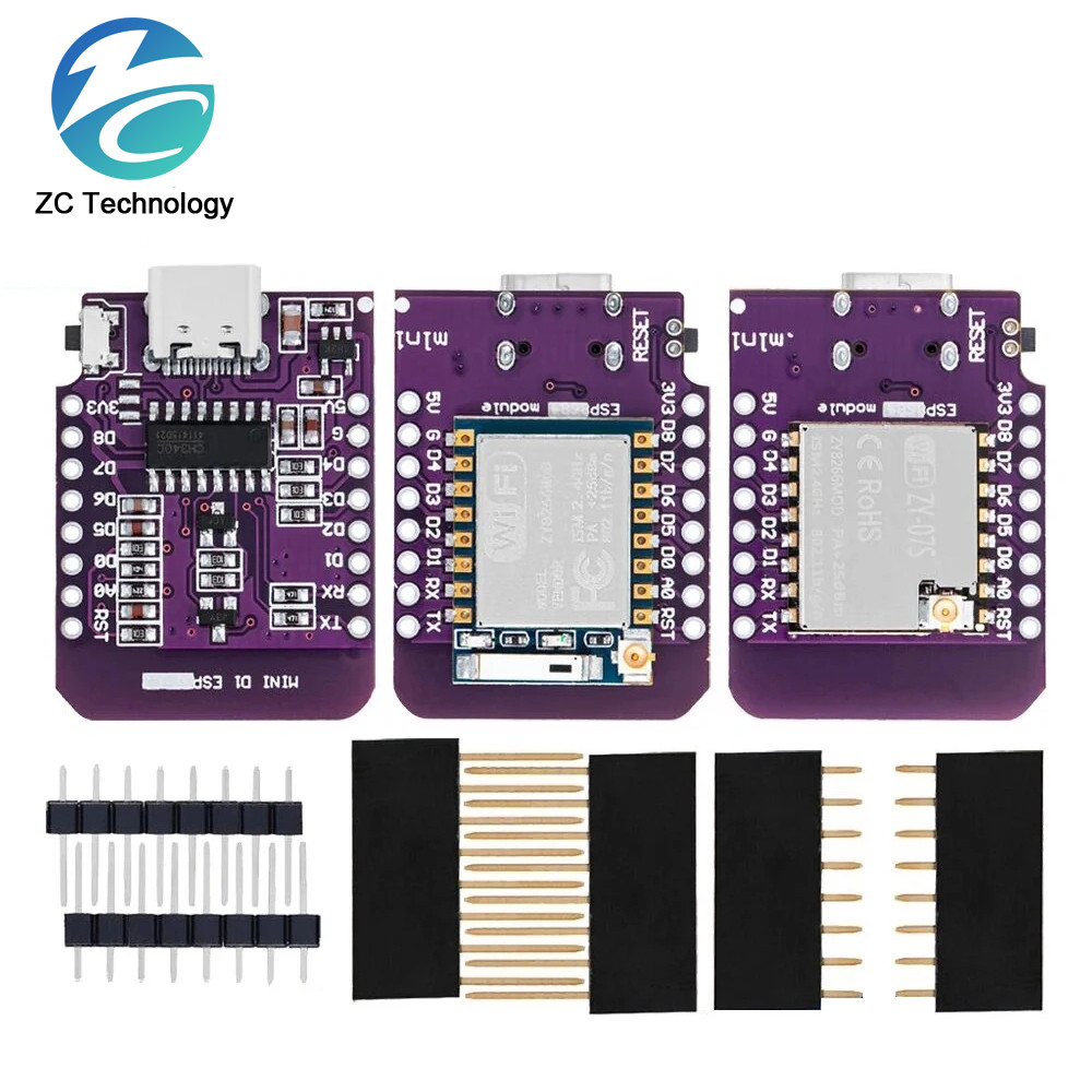 D1 Mini TYPE-C ESP8266 ESP-07/07S CH340G USB D1 Mini WIFI Development ...