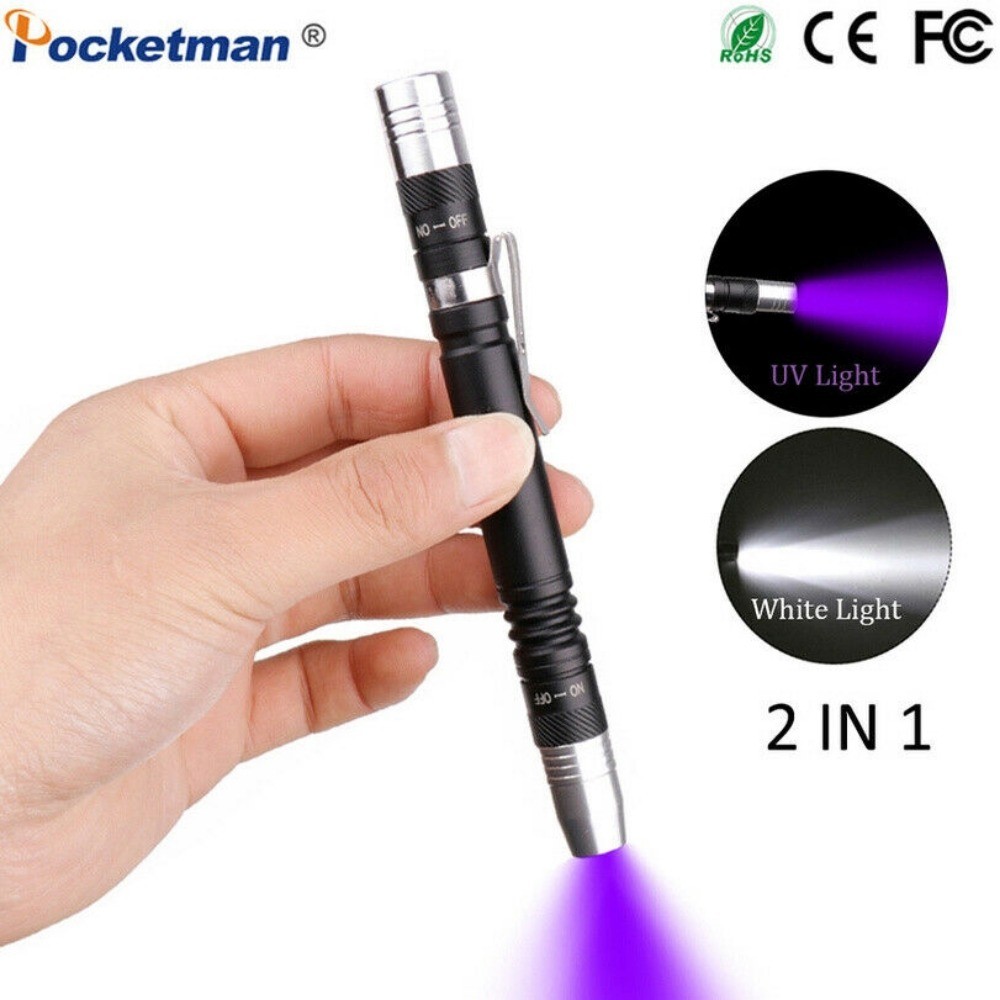 Pocketan 4 Pcs1000L LED Penlight Flashlight Tactical Torch With Clip