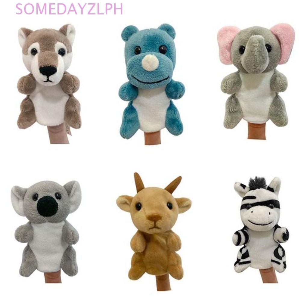 SOMEDAYZL Finger Puppets, Role Play Stuffed Doll Animal Hand Puppets ...