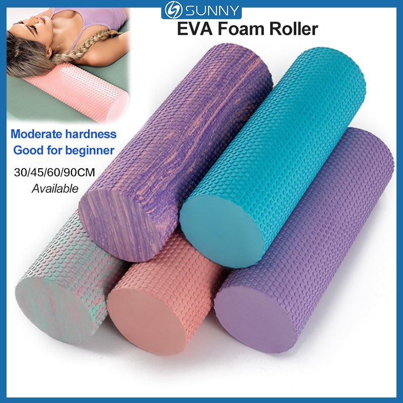 SunnyFit Foam Roller EVA Yoga Roller 30/45/60/90cm Massage Point Fantastic  Colors Roller Fitness Gym Relaxing Muscle