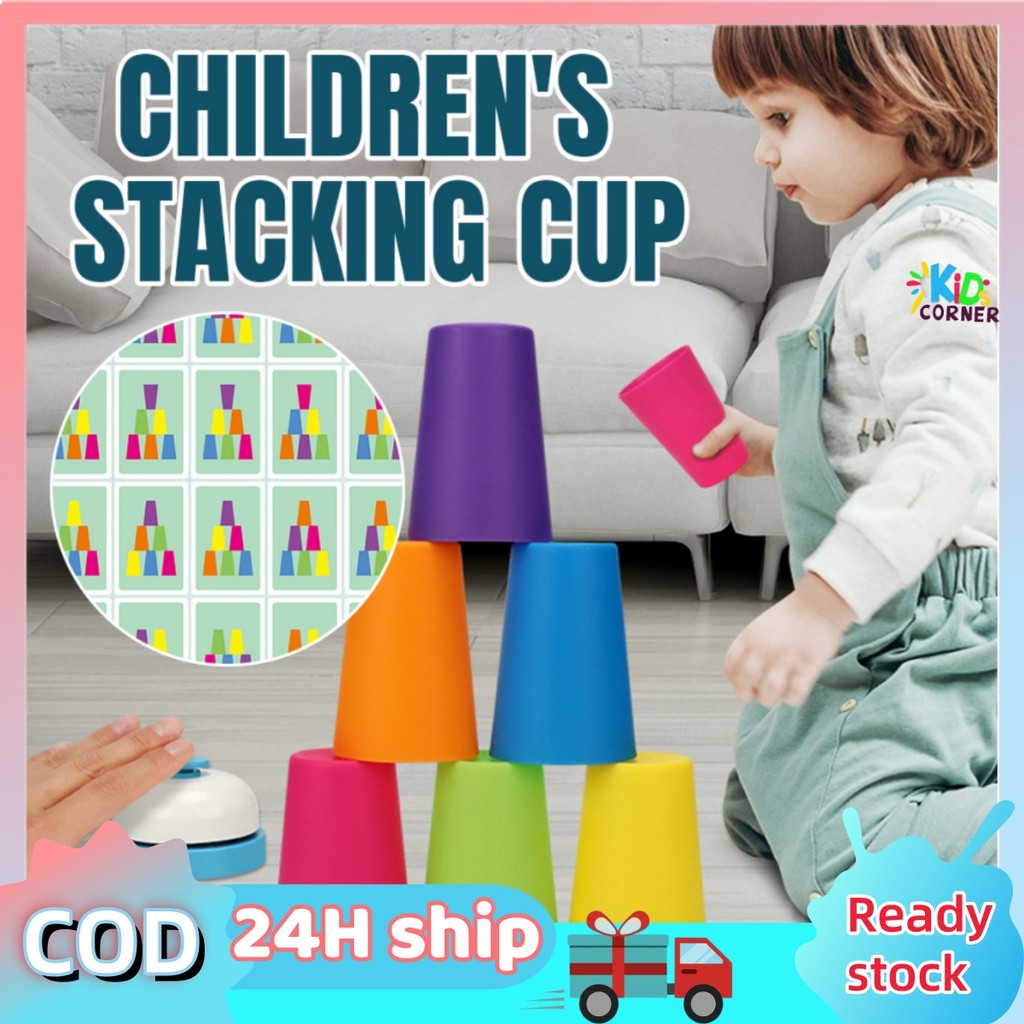Double Stack Cup Game With Cards Stacking Cup Battle Game Intellectual ...