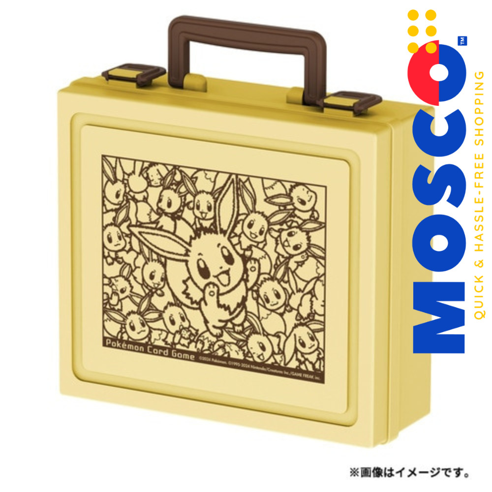 Pokemon Card Game Plush Deck Case Eevee Card Storage Box
