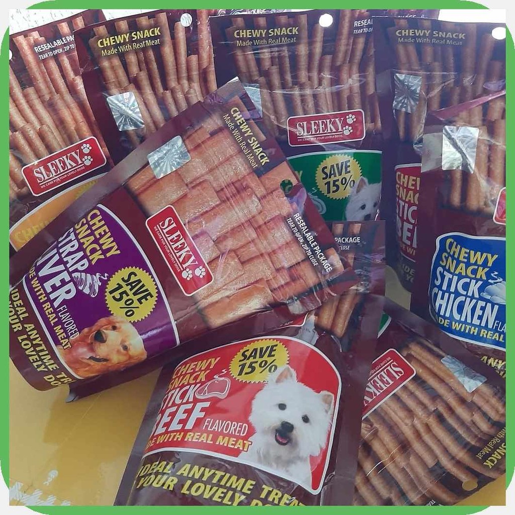 Sleeky:Q,chewy)yQ)snack)sw>175g)B>Dog)j>Treats)W>dogd)N>favourite ...