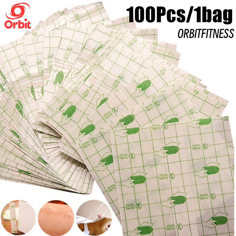50/100pcs Waterproof transparent adhesive wound dressing fixer plaster ...