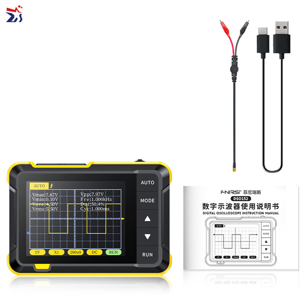 MZ DSO152 Handheld Digital Oscilloscope Portable 400V Voltage ...