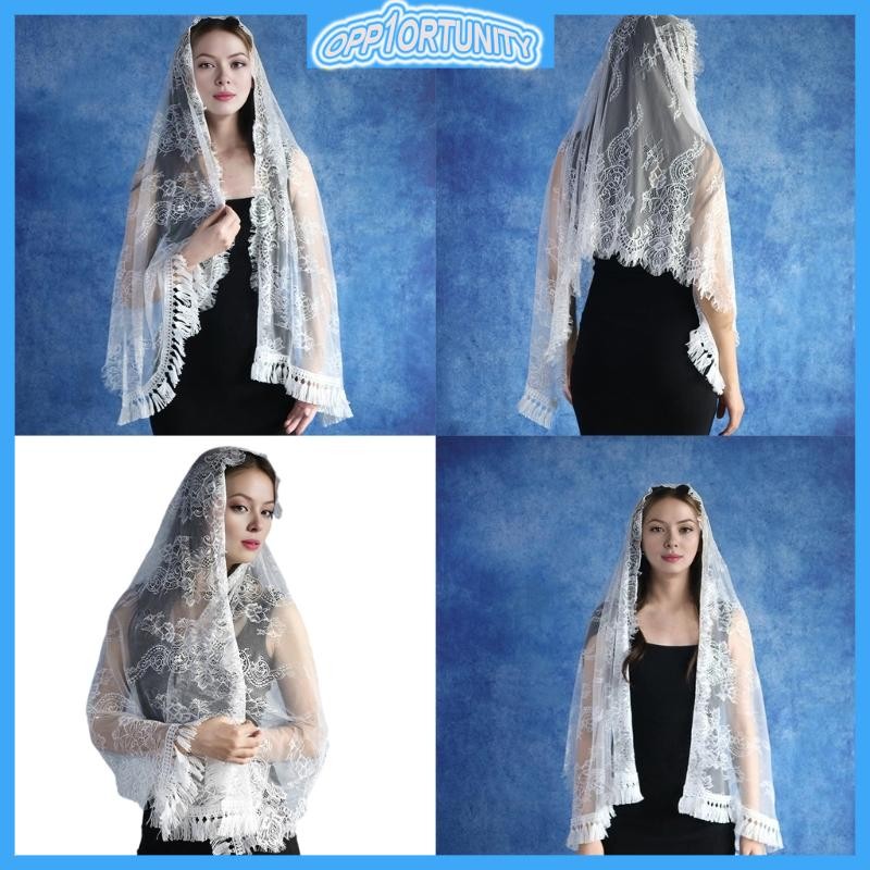 OPP Elegant Spanish Lace Mantilla Veil for Catholic Church Vintage ...