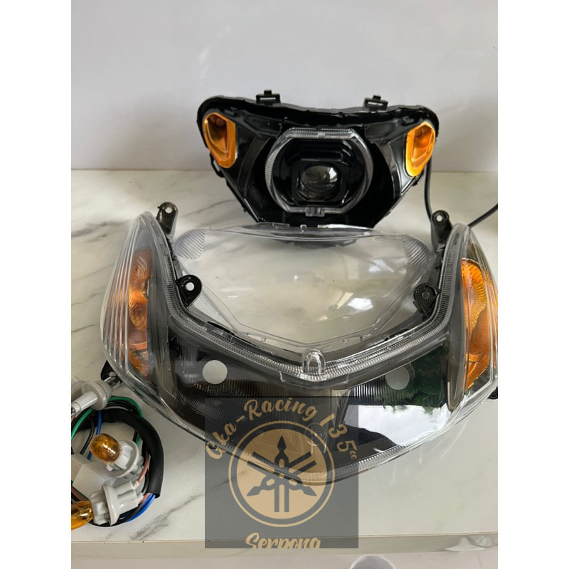Mio new smile custom headlights + MATRIX X1 billet cents | Shopee ...
