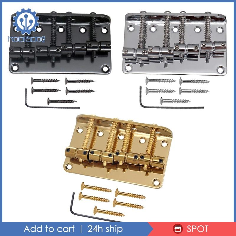 [Koolsoo2] Adjustable 4 Strings Bass Bridge Tailpiece with Electric Box ...