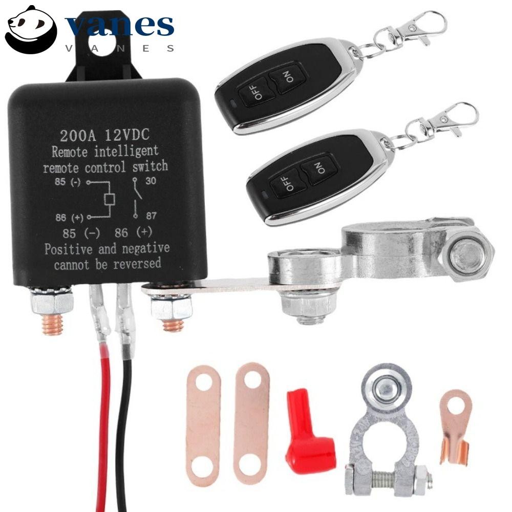 Car Wireless Remote Control Battery Switch Disconnect Latching Relay Anti-Theft, E-Kylin DC 12V Electromagnetic Solenoid Valve Terminal Master Kill System