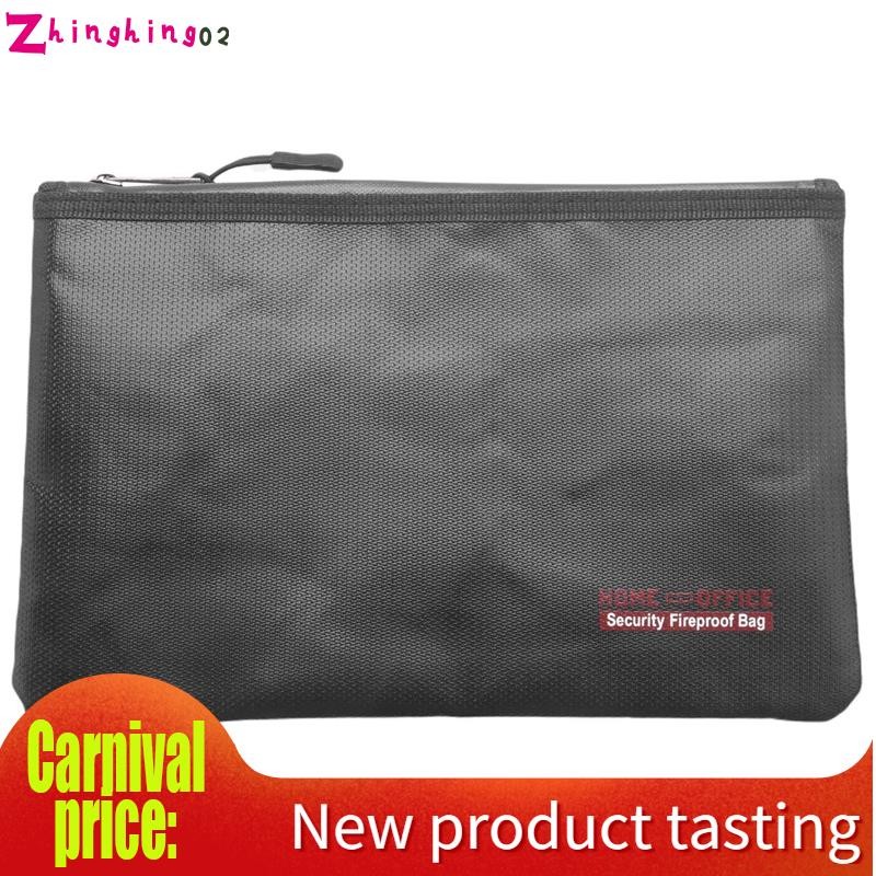 ★zhinghing02★ Portable Fireproof Waterproof Document Envelope File ...