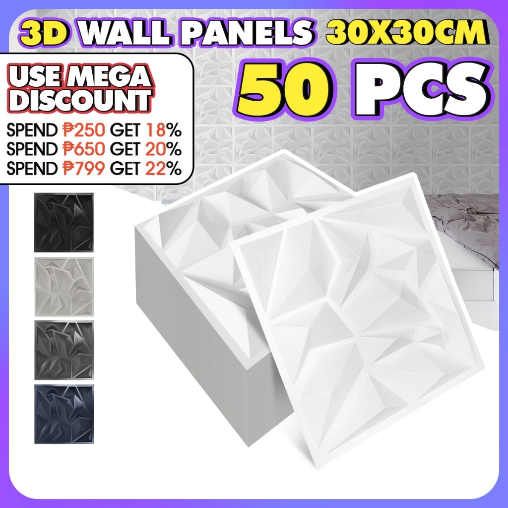 Pvc Wall Panel 3D Wallpaper Aesthetic Backround Wall Sticker Wall