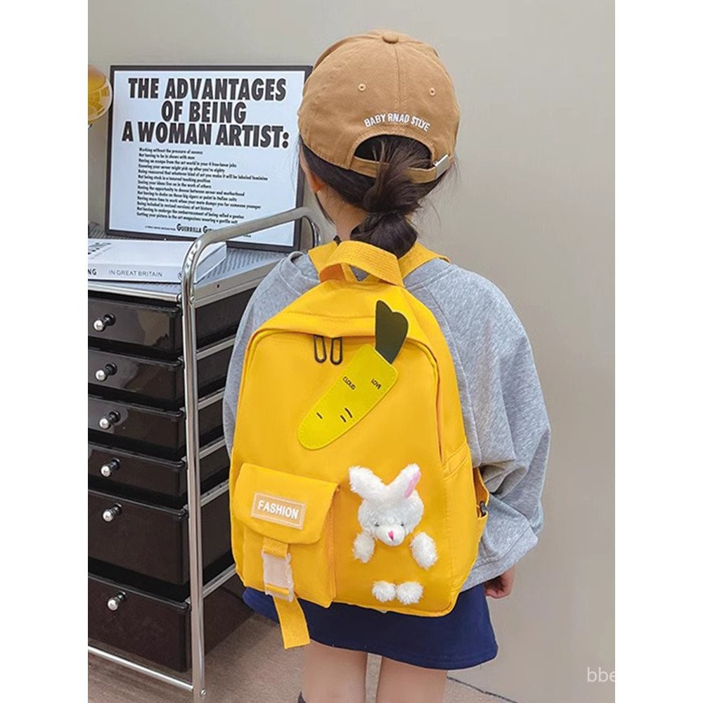 Ultra-light First Grade Backpack Kindergarten Girl Cute Bunny Double ...