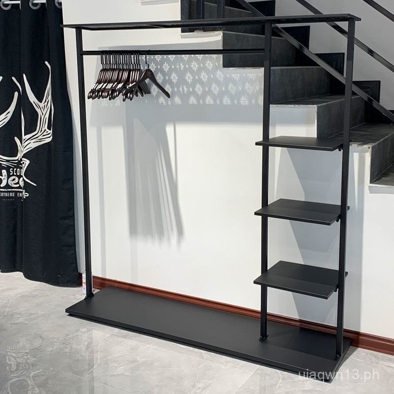 Clothing Store Display Rack Iron Art Clothes Rack Floor Standing ...