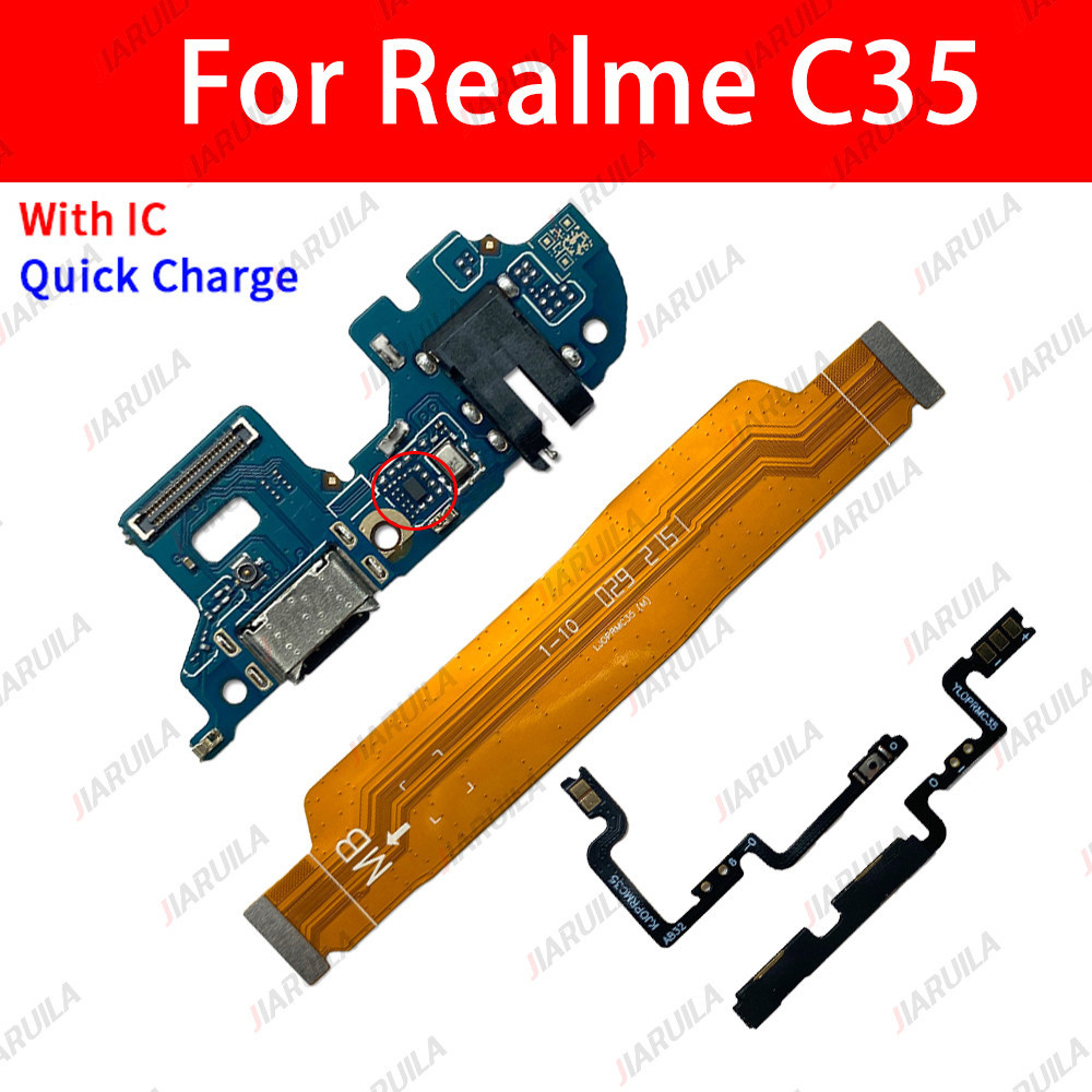 With IC For Realme C35 RMX3511 Charging Dock Port board Connector ...