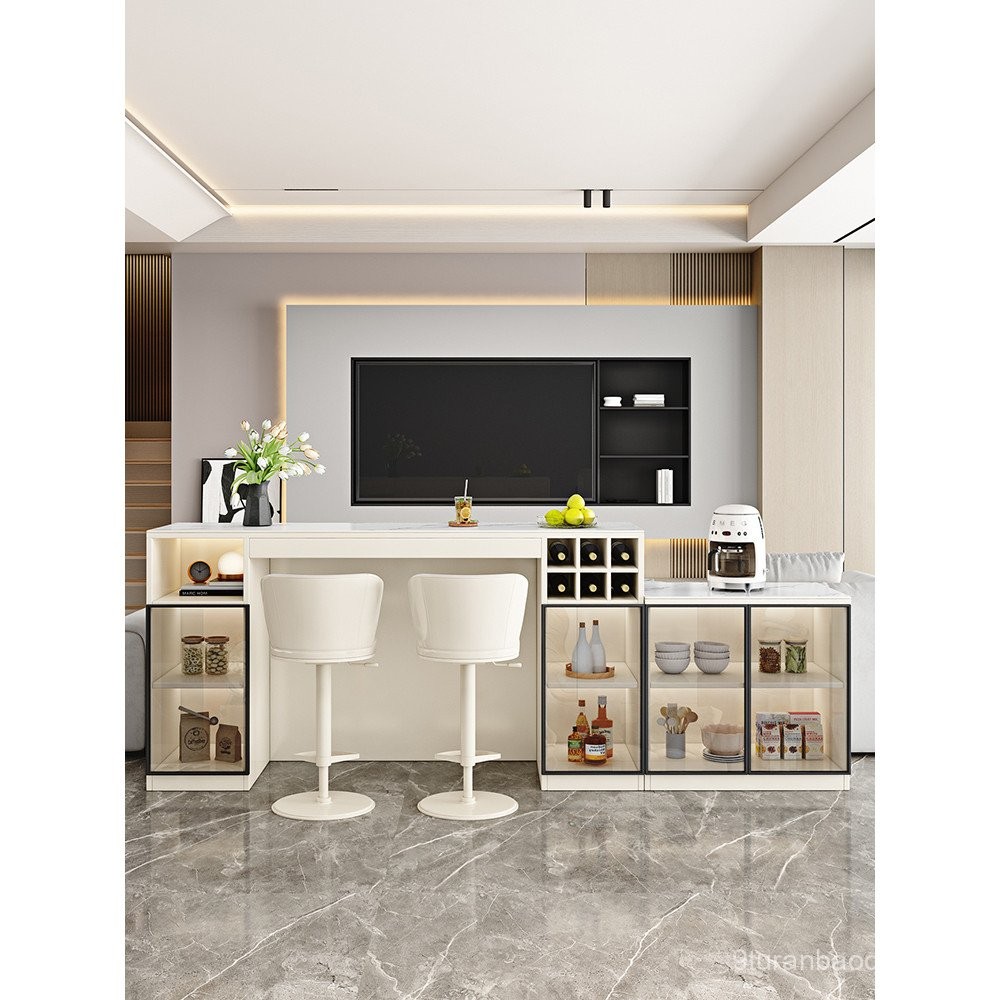 Light Luxury Bar Counter Modern Simple Home Living Room Stone Plate ...