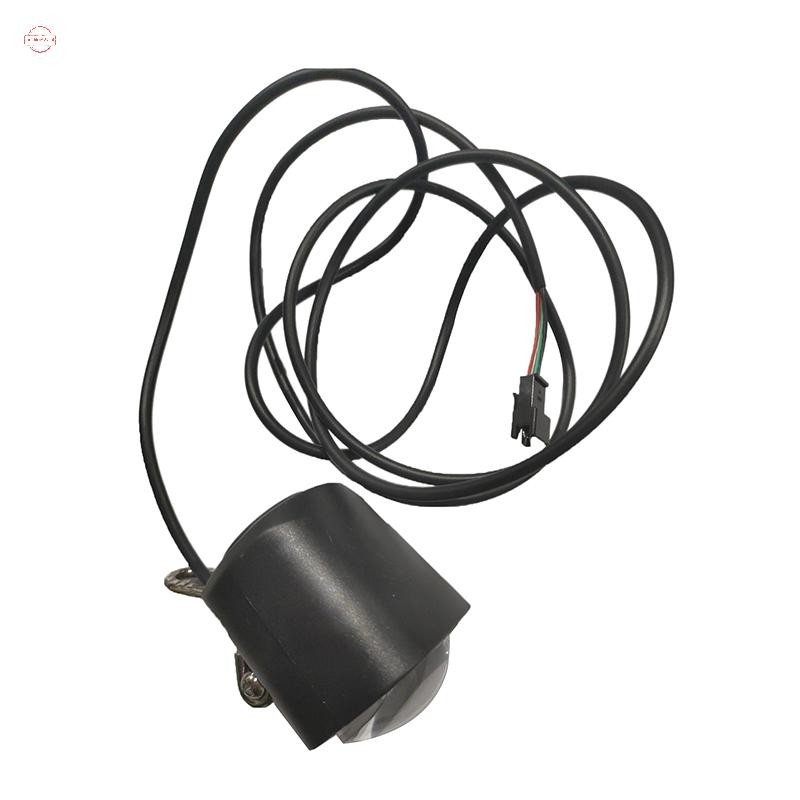 Phare Avant LED Pour VAE 36V/48V/60V - Avec Avertisseur - Noir - Matière ABS