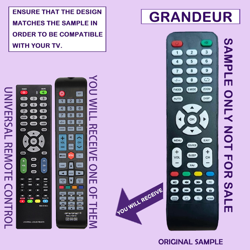 Remote Control for Grandeur 100% Work Universal remote control Na ...