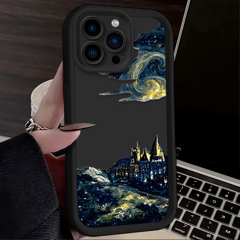 Compatible For I16 15 14 13 12 11 PRO MAX XR XS X 8 7 6 6S PLUS Full Protection Casing Creative Starlight Castle Case_voghion.com