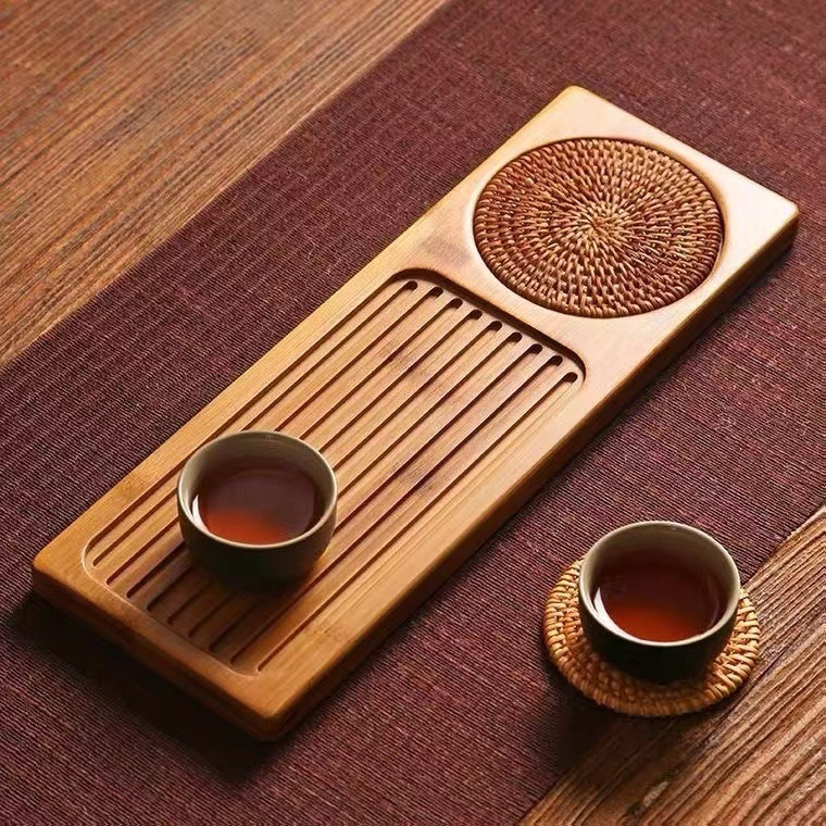 Bamboo Tea Tray Dry Making Table Tea Tray Teapot Mat Household Kung Fu ...