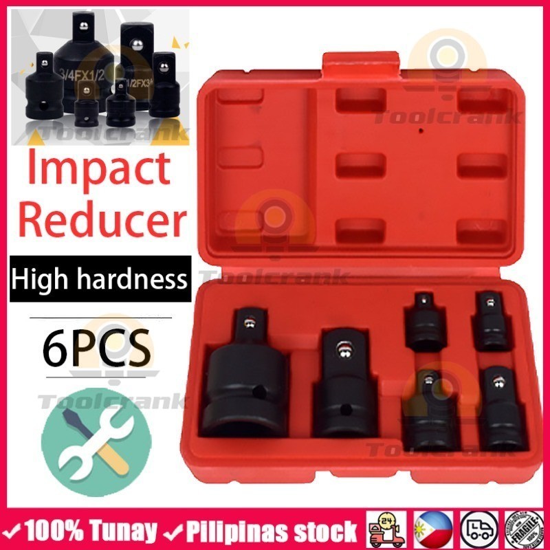 6PCS Impact Reducer & Sleeve Adapter Socket Wrench 1/4 1/2 3/8 3/4 ...