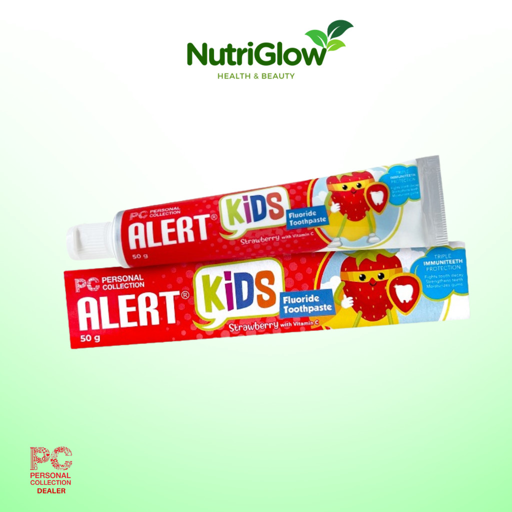 Alert Strawberry Kids Toothpaste with Vitamin C and Fluoride | Shopee ...