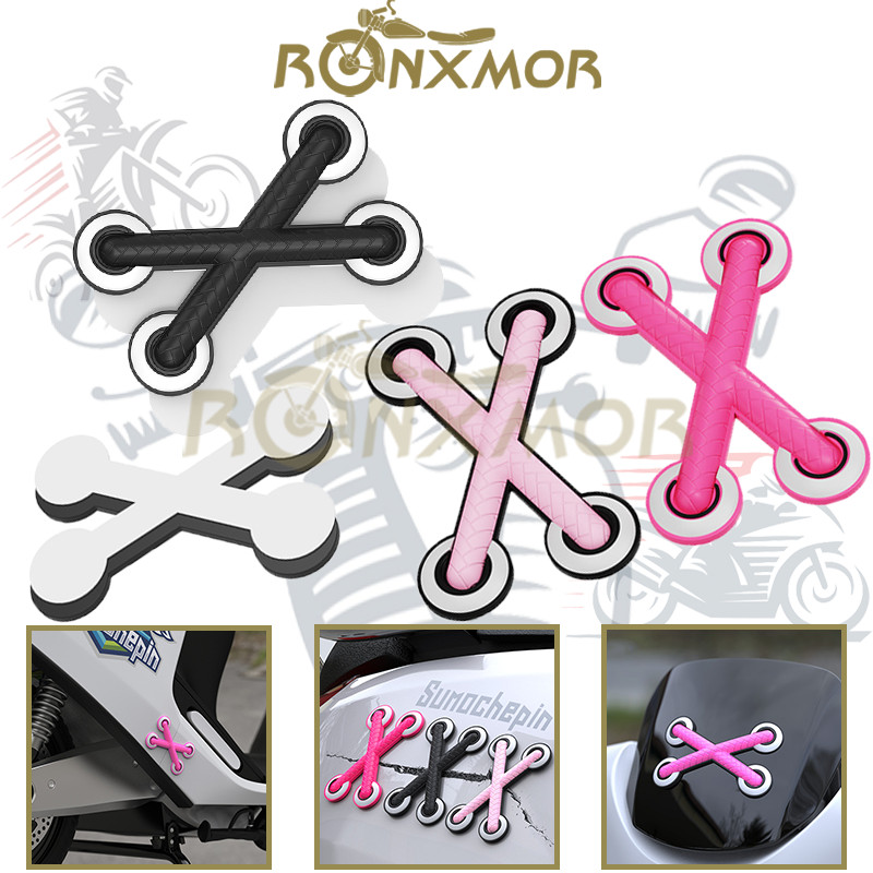 RONXMOR 1PC NEW Motorcycle Modified 3D Decals Fun Shoelace Stickers ...