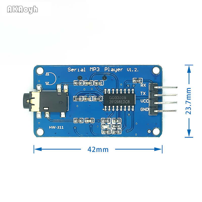 Yx5300 Compatible with YX6300 UART TTL Serial MP3 Music Player Module ...