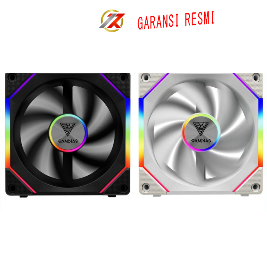 GAMDIAS AEOLUS P2-1201 ARGB PWM Fans Daisy Chain Cableless Connection ...