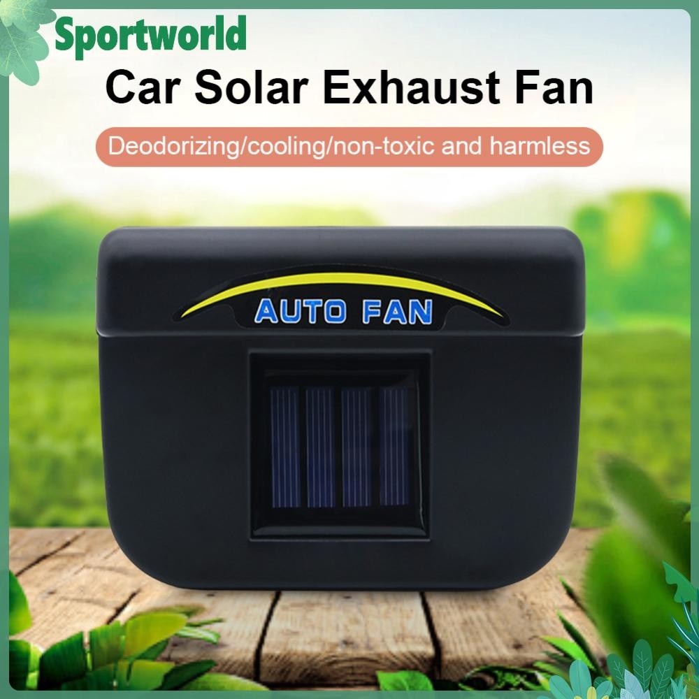 Solar Powered Car Window Fan Vehicle Exhaust Fan Car Air Vent Cooler ...