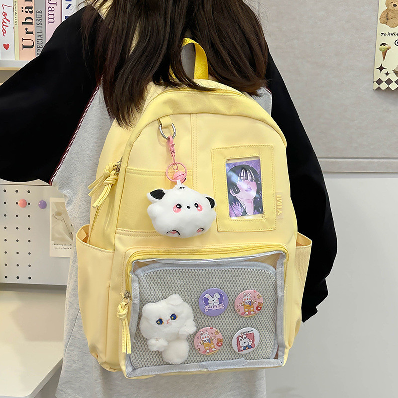 ins Transparent Backpack Large Capacity School Bag for Students ...