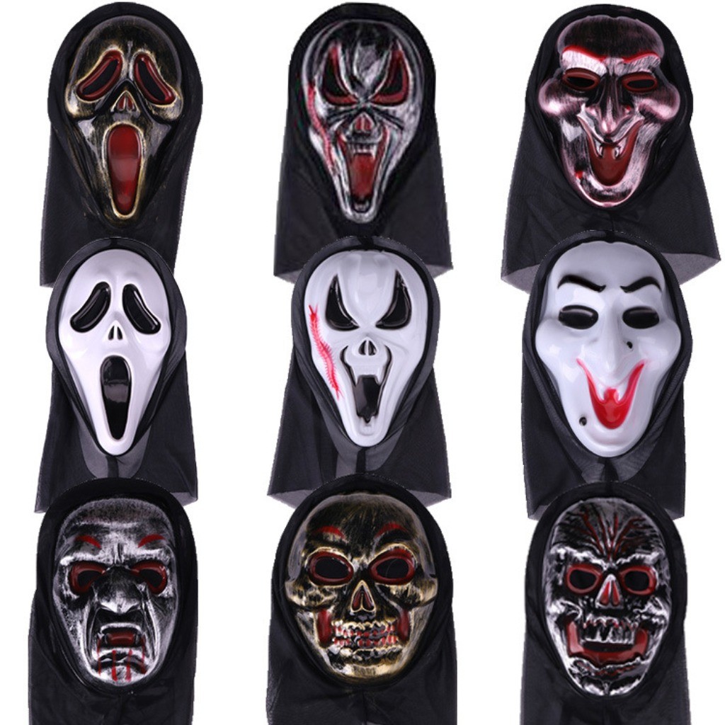 1pcs Halloween Costume Ghost Face Scream Horror Mask/ Day of The Dead ...