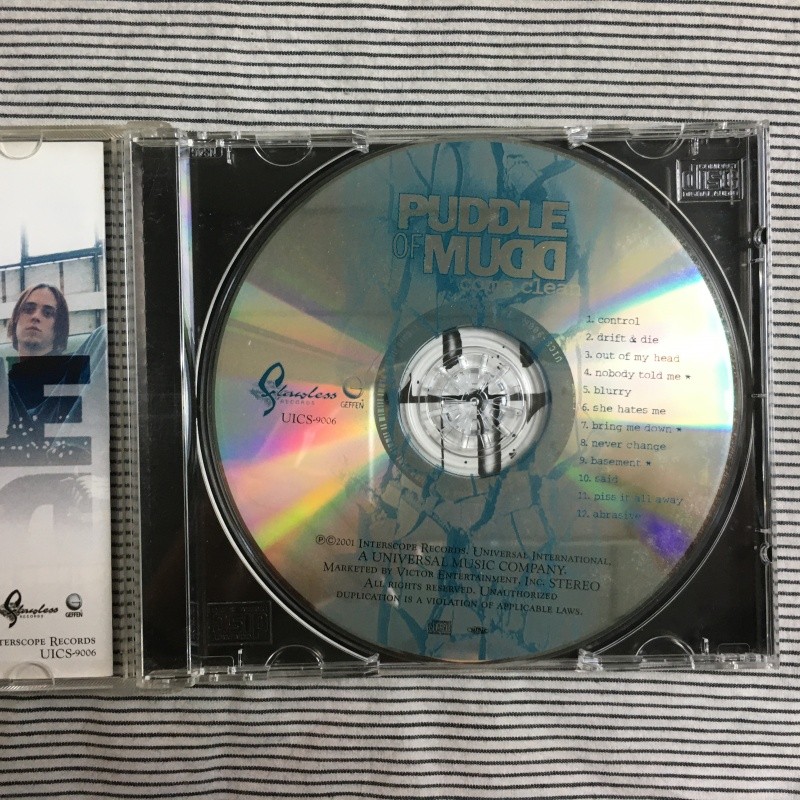 (japan Edition ) 烂泥乐队 Puddle Of Mudd - Come Clean Youzi 