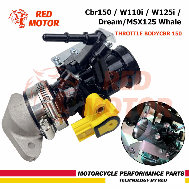 Racing Throttle Housing S4 Complete Set CBR150 WAVE110 / WAVE125 MSX125 ...