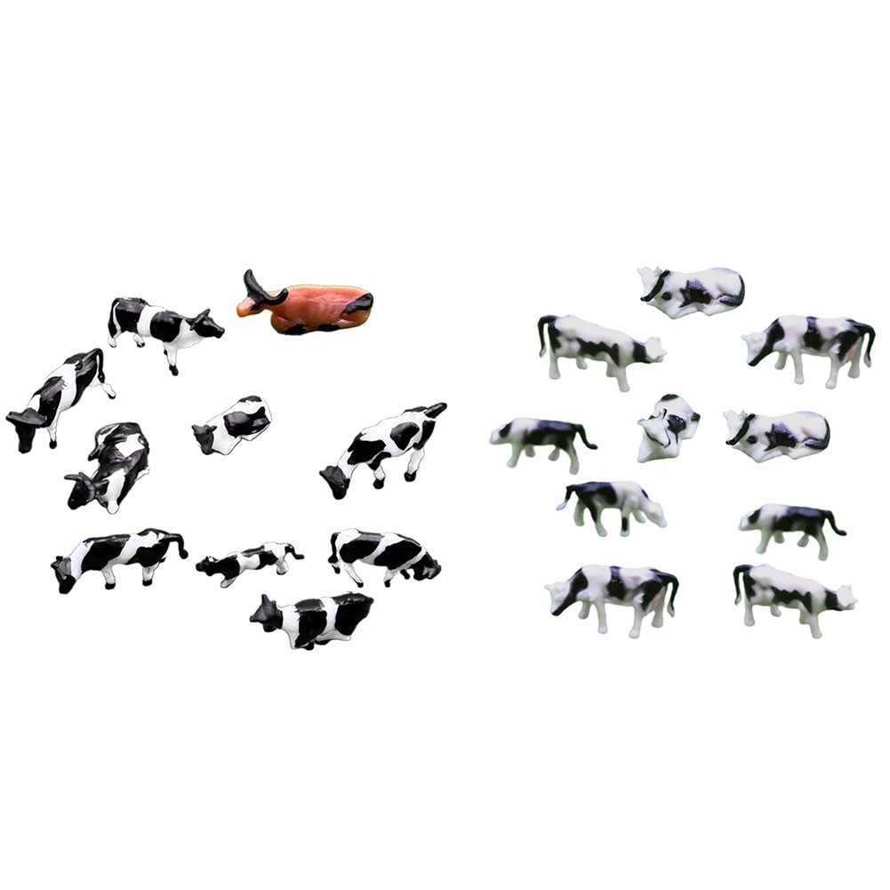 1:87HO Scale Model Cows Farm Animal Landscape Mode... – Vicedeal