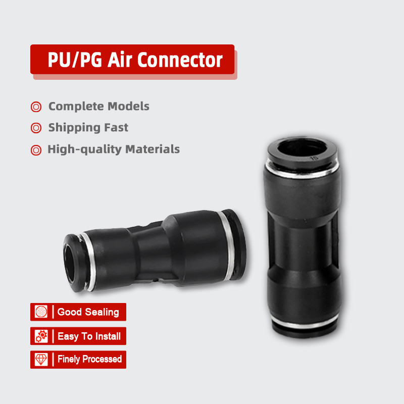 PU Air Quick Connector for Air Compressors - PG Straight Adapter ...