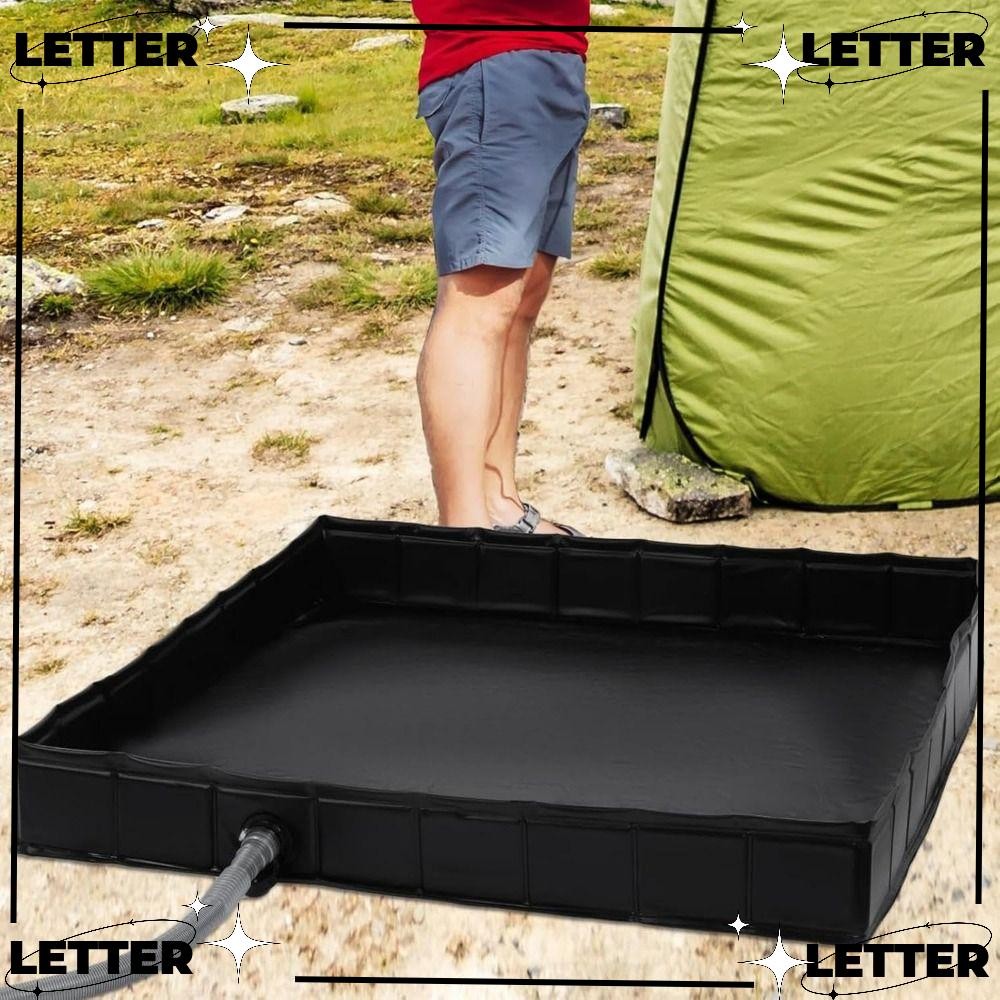LET Shower Tent Awning Base, Foldable Keep Feet Clean Foldable Shower ...