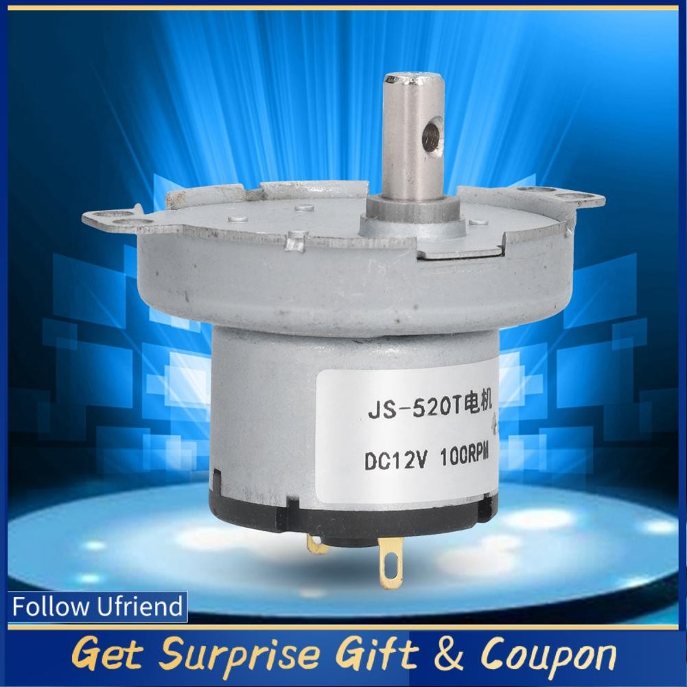 Ufriend DC 12V Gear Motor High Slow Speed Micro Electric 100 RPM ...