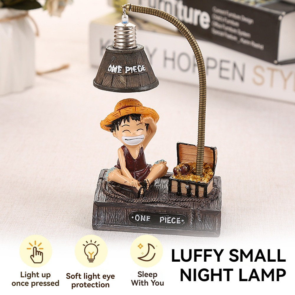NEW Super Popular Anime One Piece Luffy Resin Jewelry Desk Lamp Night ...