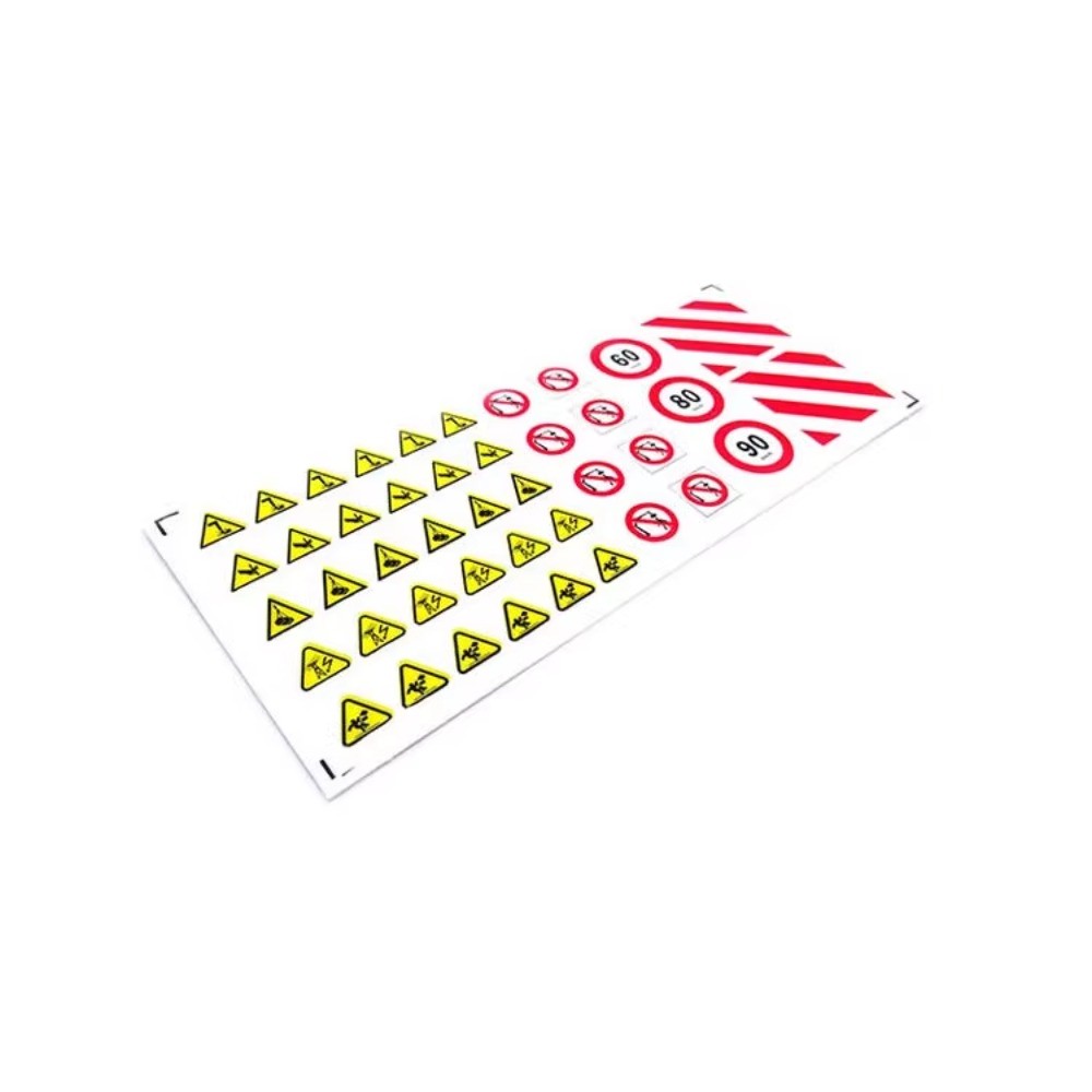 1/14 Rc Hydraulic Excavator Model Warning UV Sticker 128x54mm D422 ...
