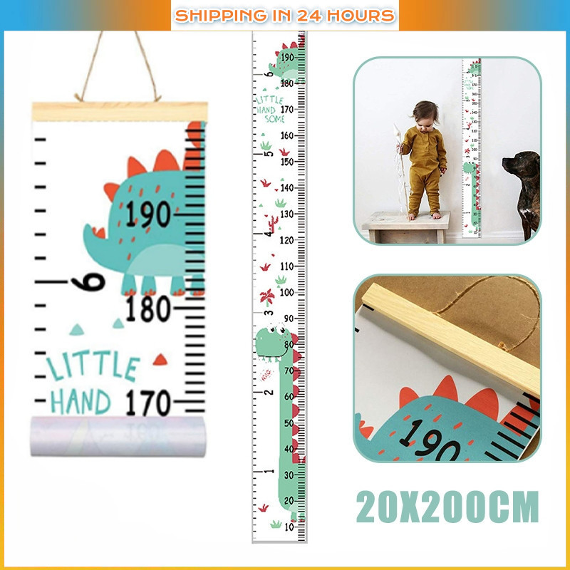 [Fast Deliver] Baby Growth Chart Ruler for Kids Height Measure Chart 20 ...