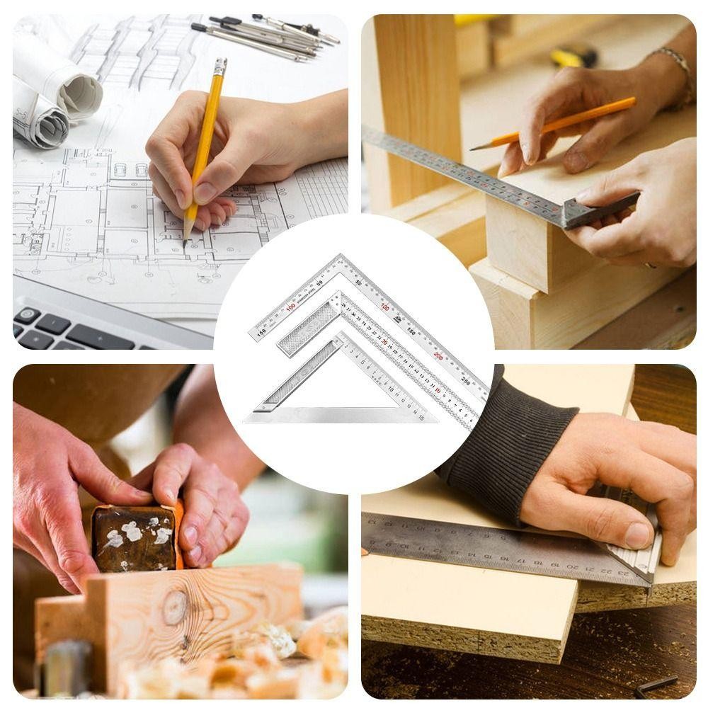 [MYTHIS] Angle Square Ruler,Stainless Steel Double Sided Scale Right ...
