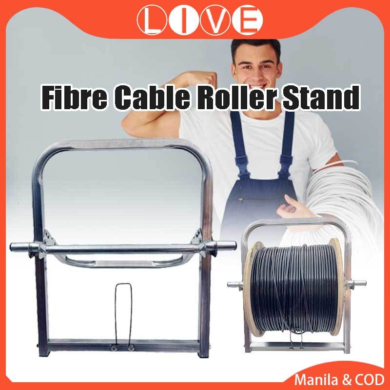 1Pcs Fibre Cable Roller Stand Allan Crank Shaft Rack Fibre Cable Roller ...