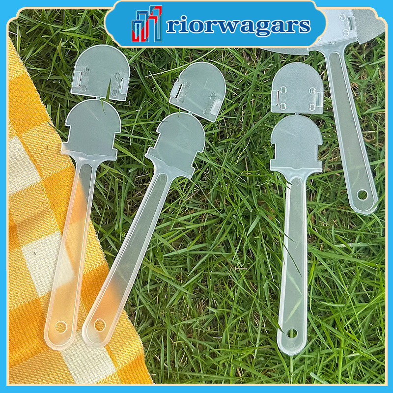 50Pcs DIY Fan Handle Fan Transparent Plastic Handle Painting Fan ...