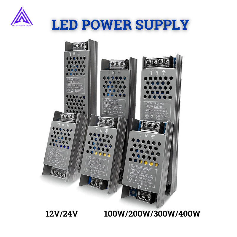 100W 200W 300W 400W LED Power Supply for led light strip DC12V 24V ...