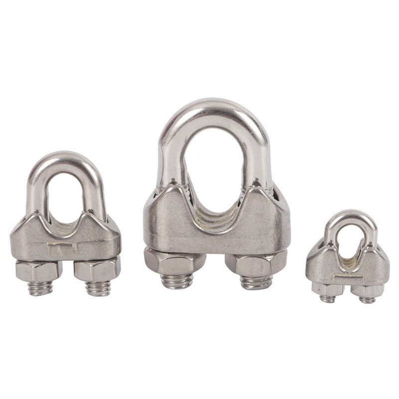 304Stainless Steel Chuck Steel Wire Rope Clip Steel Wire Rolling Head U ...