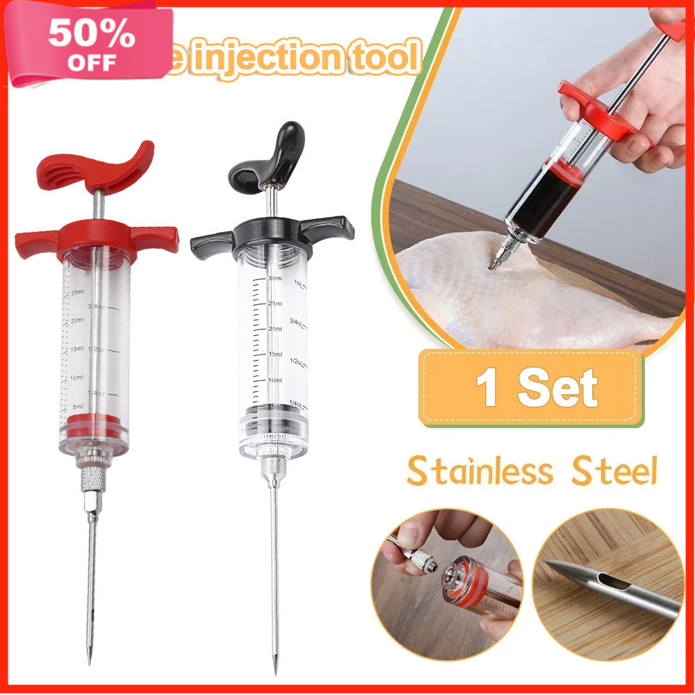 1Pcs Marinade Cooking Syringe Meat Flavor Injector BBQ Cooking Tool ...
